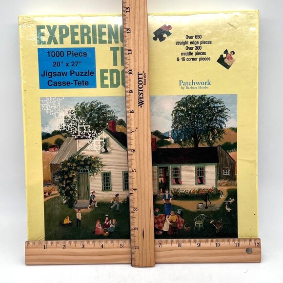 Experience The Edge 1000 Piece Jigsaw Puzzle 20"X27" Patchwork By Barbara Henba - Picture 10 of 12